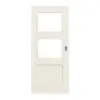 Drzwi przesuwne TM-32 Świerk skandynawski bezsęczny szczotkowane, białe, lakierowane drewno lite