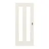 Drzwi przesuwne TM-39, świerk skandynawski bezsęczny, szczotkowane, białe, lakierowane, drewno lite