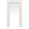 System drzwi przesuwnych chowany w ścianę świerk skandynawski bezsęczny szczotkowane, białe, lakierowane drewno lite