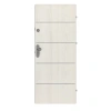 CLASSEN drzwi wejściowe do mieszkania Bord Venom Alu M1 jesion biały 3D Look