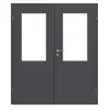 CLASSEN drzwi dwuskrzydłowe Natura HK M3 grafit RAL 7024 CPL z przeszkleniem i ościeżnicą