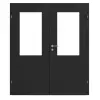 CLASSEN drzwi 2-skrzydłowe Natura HK M3 Uni Black Iridium z przeszkleniem i ościeżnicą