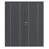 CLASSEN drzwi dwuskrzydłowe Natura HK Venom Alu M3 Grafit RAL 7024 CPL z ościeżnicą