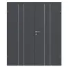 CLASSEN drzwi 2-skrzydłowe Natura HK Venom Alu M4 grafit RAL 7024 CPL z ościeżnicą