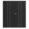 CLASSEN drzwi dwuskrzydłowe Natura HK Venom Alu M4 Uni Black Iridium z ościeżnicą
