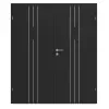 CLASSEN drzwi dwuskrzydłowe Natura HK Venom Alu M5 Uni Black Iridium z ościeżnicą