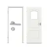 CLASSEN zestaw drzwi wewnętrznych klasyczny LA 1/3 RAL 9003 biały lakier z ościeżnicą i klamką