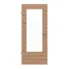 LEBO drzwi wewnętrzne buk twardzielowy matowy Cross fornirowane drewnem naturalnym z przeszkleniem 1 LA 16-40