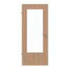 LEBO drzwi wewnętrzne buk twardzielowy matowy fornirowane drewnem naturalnym z przeszkleniem 1 LA 16-40