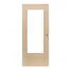 LEBO drzwi przesuwne klon kanadyjski matowy Cross fornirowane drewnem naturalnym z przeszkleniem 1 LA 16-40