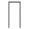 LEBO Ościeżnica szaro-pyłowa RAL 7037 z zaokrągloną krawędzią