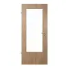 JELD-WEN drzwi wewnętrzne dąb rustykalny Optima DuriTop CPL z przeszkleniem LÖ-23