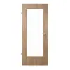 JELD-WEN drzwi wewnętrzne dąb rustykalny Optima DuriTop CPL z przeszkleniem LÖ-20