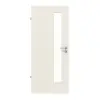 JELD-WEN drzwi wewnętrzne lakierowane biel Uni Optima DuriTop CPL z przeszkleniem LÖ-62 po stronie zamka
