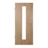 JELD-WEN drzwi wewnętrzne dąb rustykalny Optima DuriTop CPL z przeszkleniem LÖ-62 pośrodku