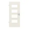 JELD-WEN drzwi wewnętrzne biel Uni Optima DuriTop CPL z przeszkleniem LÖ-40