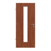 JELD-WEN Drzwi wewnętrzne Mahagoni Classic Optima fornirowane z drewna z przeszkleniem LÖ-62 na środku