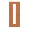 JELD-WEN drzwi wewnętrzne Buk Living Optima wzdłuż fornirowane drewnem naturalnym z przeszkleniem LÖ-62 na środku
