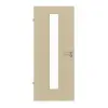JELD-WEN drzwi wewnętrzne klon kanad. kanadyjskiego w układzie pionowym Living Optima, fornirowane drewnem naturalnym, z przeszkleniem LÖ-62 pośrodku