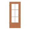 JELD-WEN drzwi wewnętrzne buk Living układ pionowy Optima fornirowane drewnem naturalnym z przeszkleniem LÖ-23 rama szprosowa 6 paneli