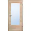 JELD-WEN drzwi wewnętrzne klon kanad. kanadyjskiego w układzie pionowym Living Optima, fornirowane drewnem naturalnym, z przeszkleniem LÖ-23