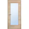JELD-WEN drzwi wewnętrzne klon kanad. kanadyjskiego w układzie pionowym Living Optima, fornirowane drewnem naturalnym, z przeszkleniem LÖ-20