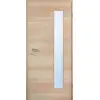 JELD-WEN drzwi wewnętrzne klon kanad. kanadyjskiego w układzie poziomym Living Optima, fornirowane drewnem naturalnym, z przeszkleniem LÖ-62 po stronie zawiasowej