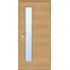 JELD-WEN drzwi wewnętrzne dąb Living Optima wzdłuż okleina naturalne drewno z przeszkleniem LÖ-62 strona zamka