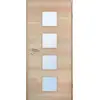 JELD-WEN drzwi wewnętrzne klon kanad. kanadyjskiego w układzie pionowym Living Optima, fornirowane drewnem naturalnym, z przeszkleniem LÖ-14