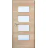 JELD-WEN drzwi wewnętrzne klon kanad. kanadyjskiego w układzie poziomym Living Optima, fornirowane drewnem naturalnym, z przeszkleniem LÖ-40
