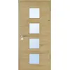 JELD-WEN drzwi wewnętrzne europejski dąb sękaty Living Optima fornirowane drewnem naturalnym z przeszkleniem LÖ-14