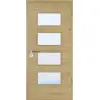JELD-WEN drzwi wewnętrzne europejski dąb sękaty Living Optima fornirowane drewnem naturalnym z przeszkleniem LÖ-40