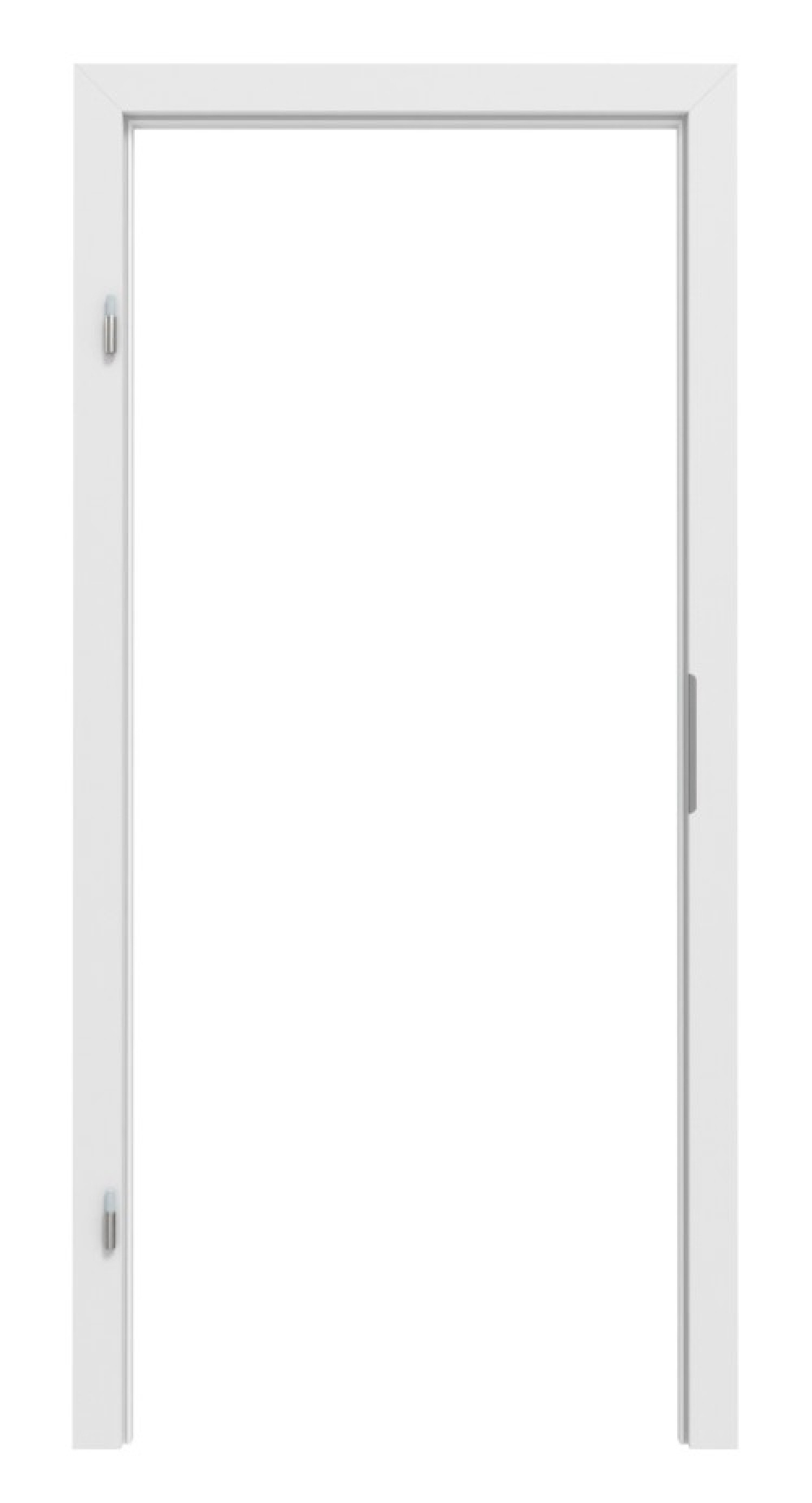 Widok frontowy ramy blokowej Bütte Weiß CPL Vario z krawędzią prostą - Huga