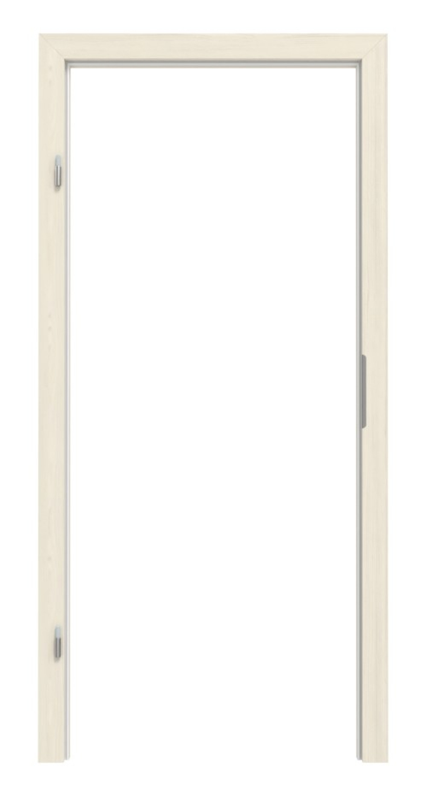 Frontansicht ramy blokowe z szczotkowanego sosny CPL Vario z krawędzią prostokątną - Hörmann