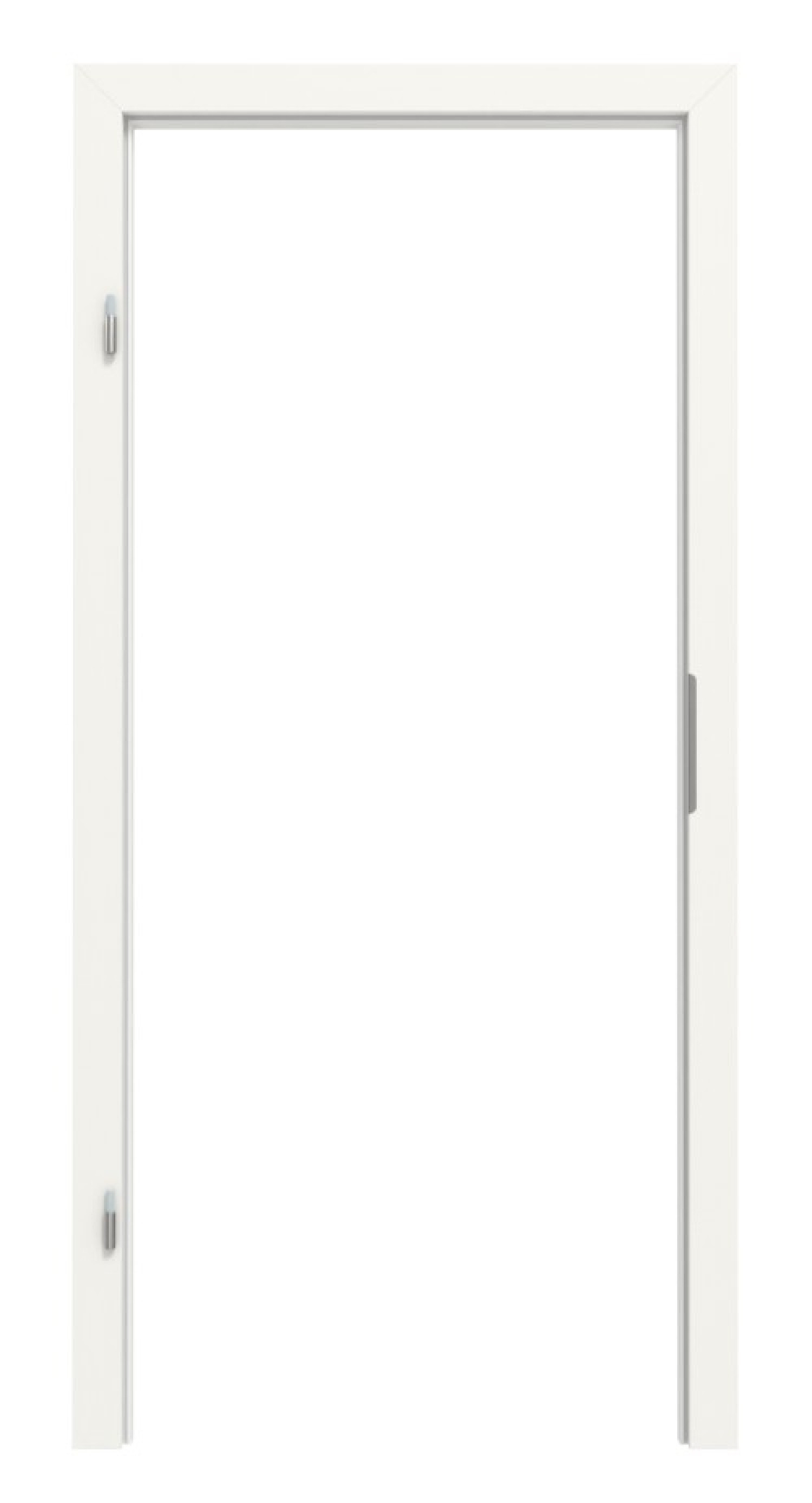 Widok frontowy ramy blokowej białej podobnej do RAL 9016 Basic Lack Vario z krawędzią prostą - Huga