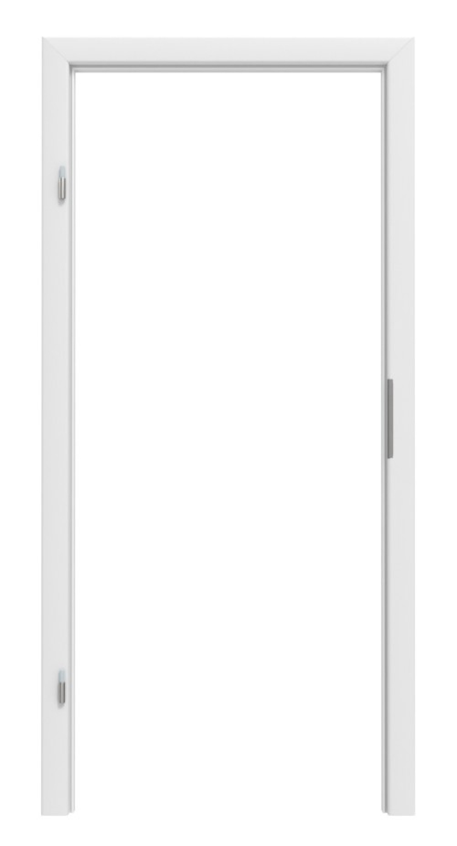 Widok frontowy ramy blokowej Bütte Weiß CPL z zaokrąglonym brzegiem - Huga