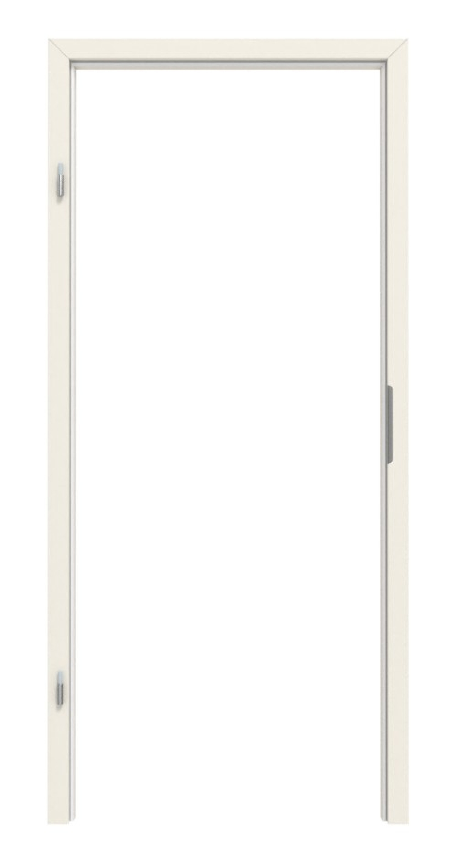 TEUTO Ramka blokowa do drzwi dźwiękoszczelnych Biała lakier 9010 z zaokrąglonym brzegiem