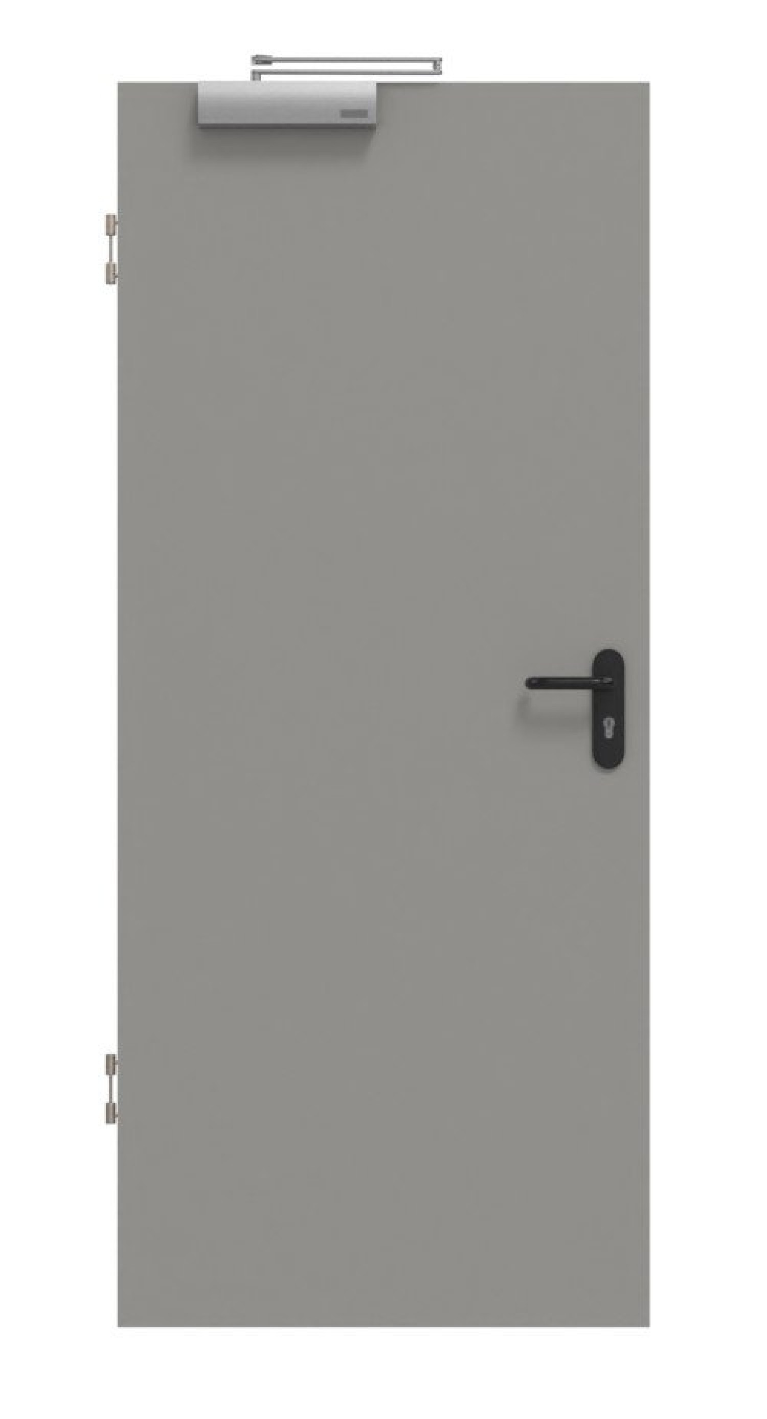 Front view of WESTAG smoke protection door Kitt A 446 PortaLit CPL