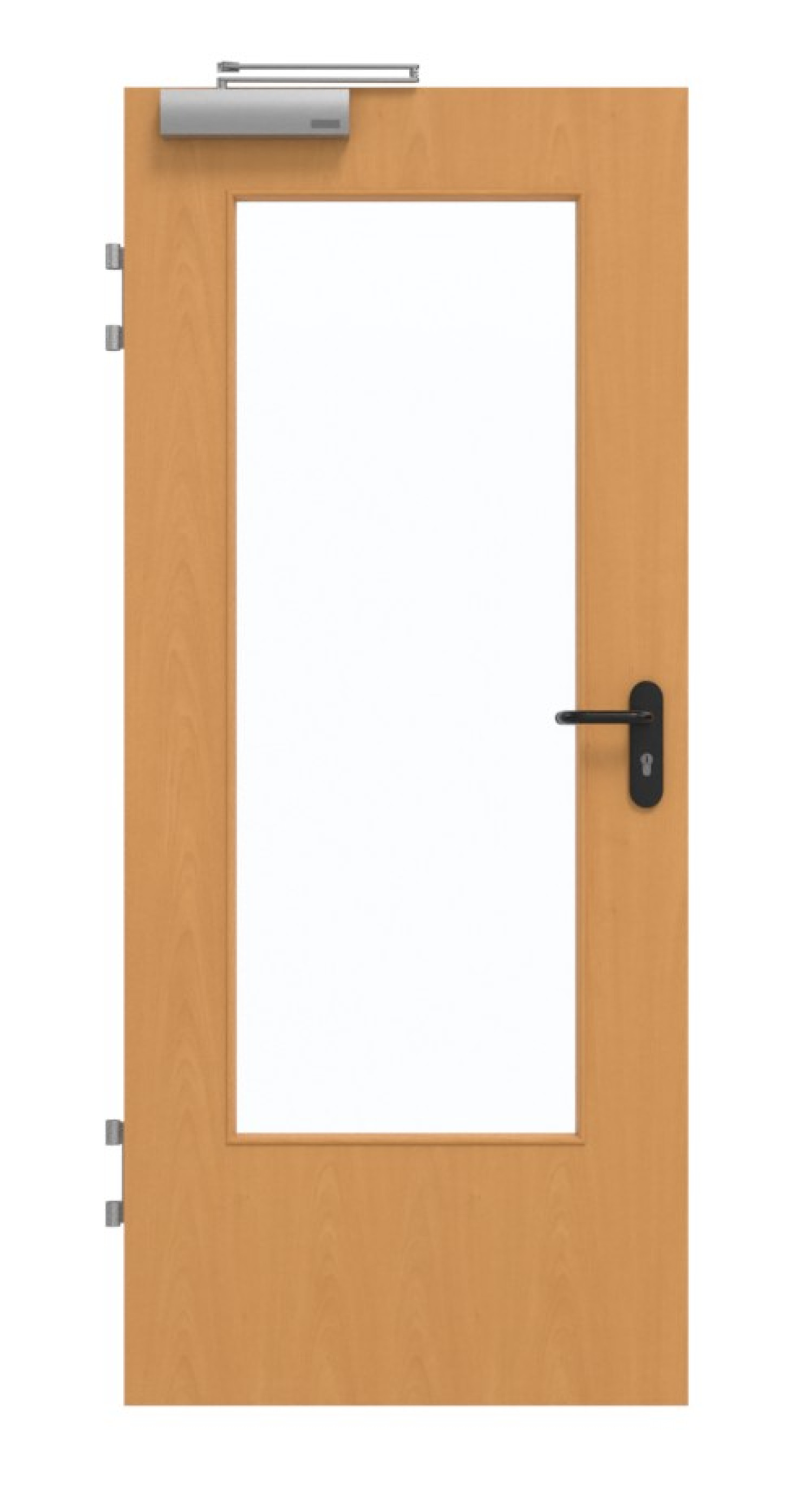 GARANT Drzwi przeciwpożarowe T30 Buk Ekskluzywne CePaL z przeszkleniem LA-DIN