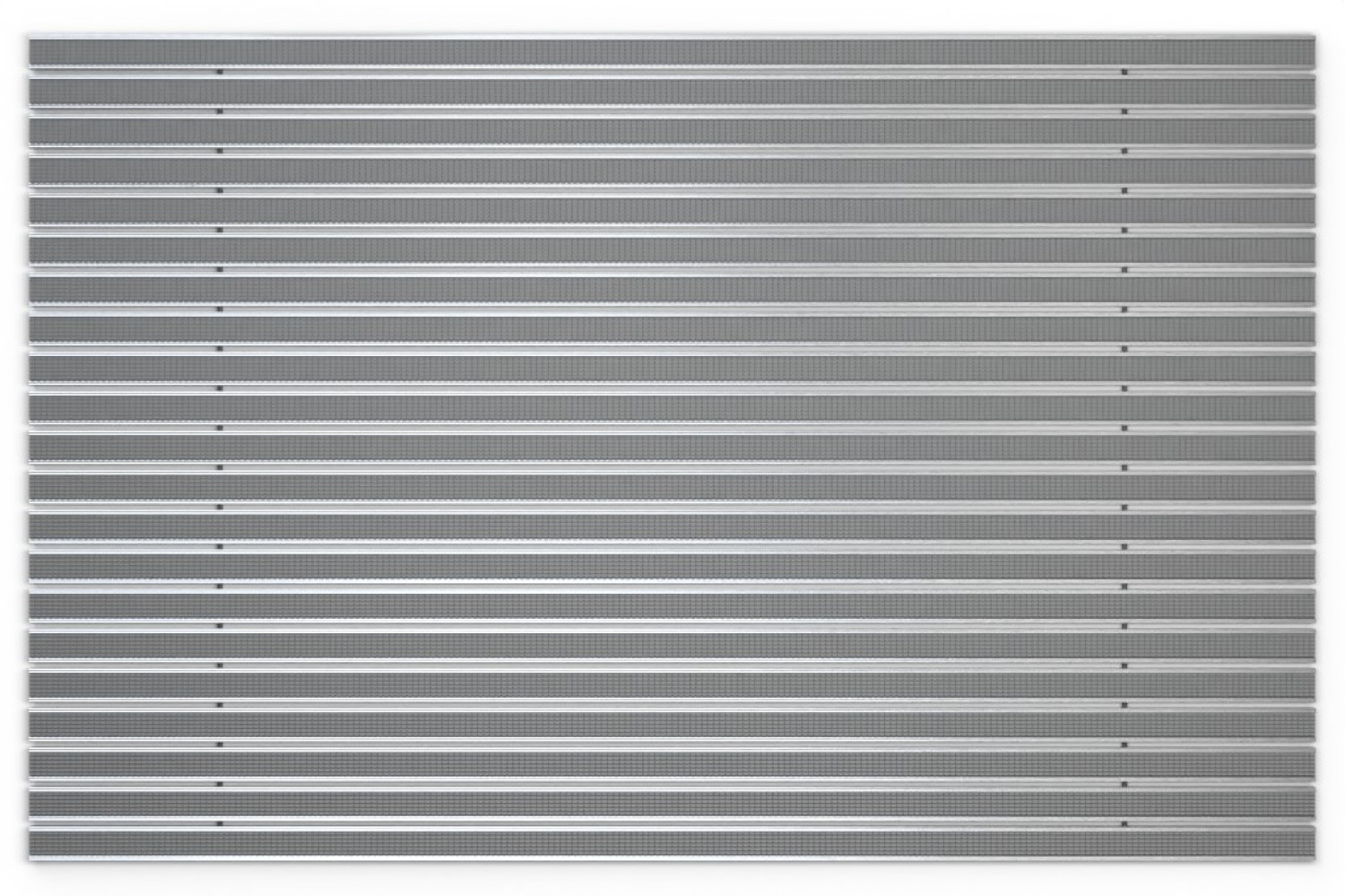 Widok z góry na matę aluminiową KLASSIK Safe R02V szara - Entrada