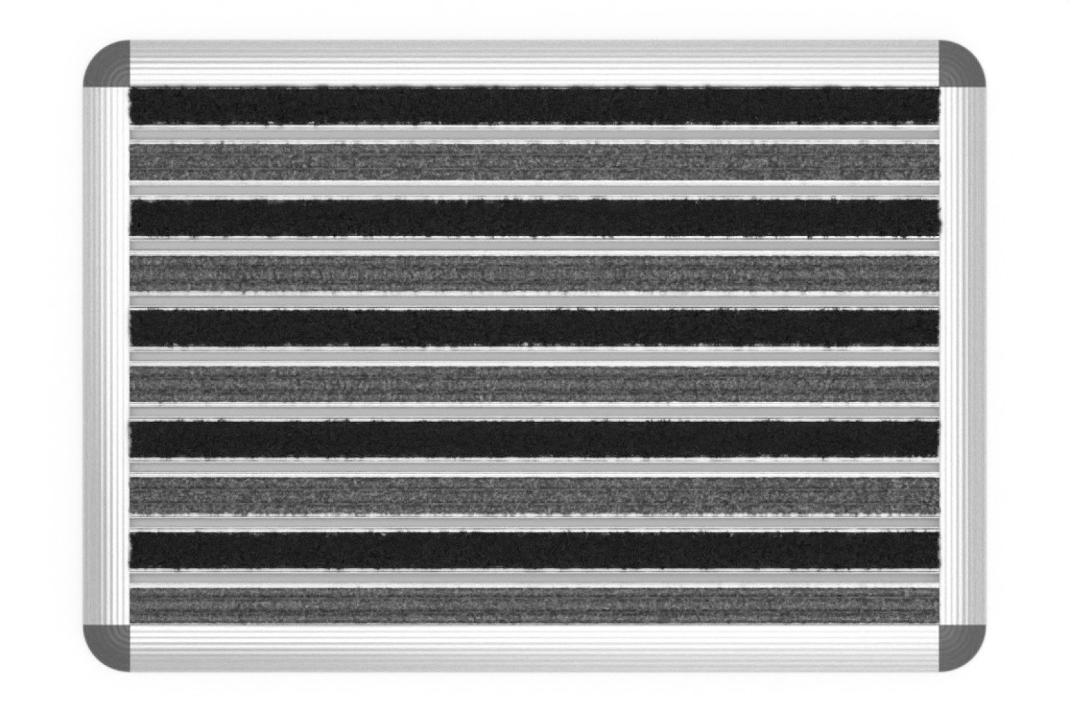 ENTRADA Schuhabtreter HOME Rips T05PP szary / Brush BL01 czarny 60 x 42 cm