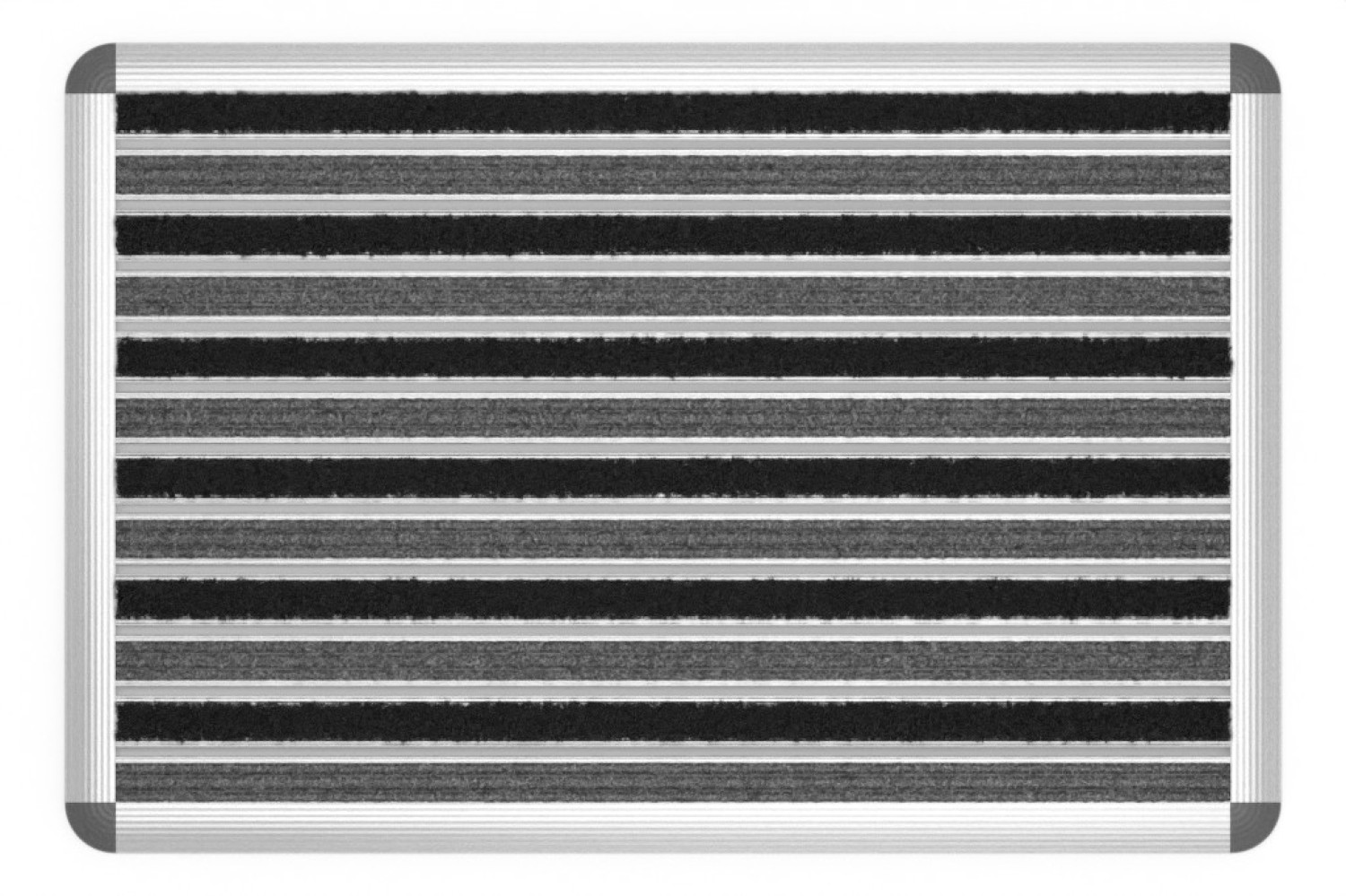 ENTRADA wycieraczka HOME Rips T05PP szary / Brush BL01 czarny 75 x 50 cm