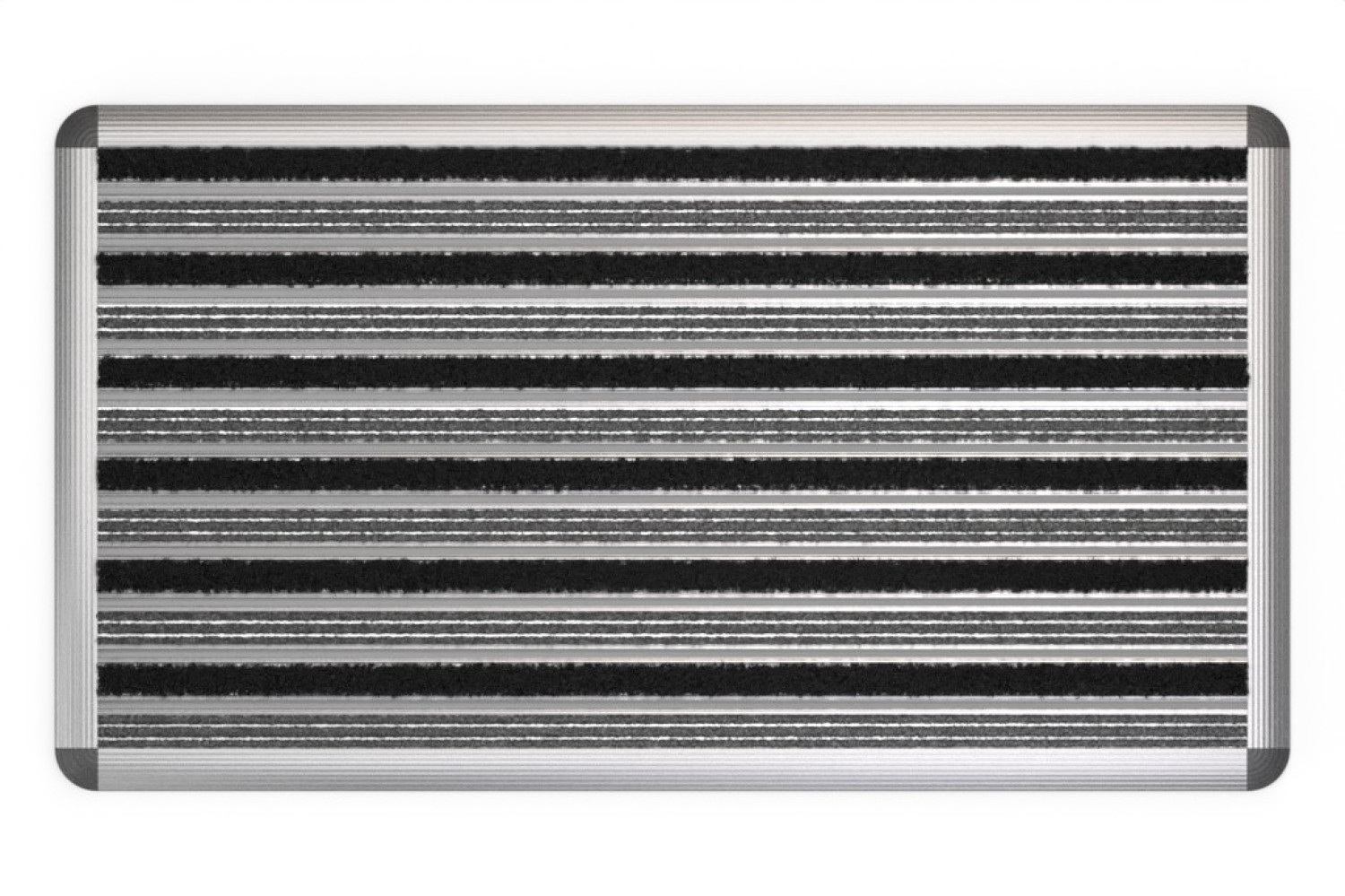 ENTRADA Schuhabtreter HOME Rips T05PP szary / Brush BL01 czarny 90 x 50 cm