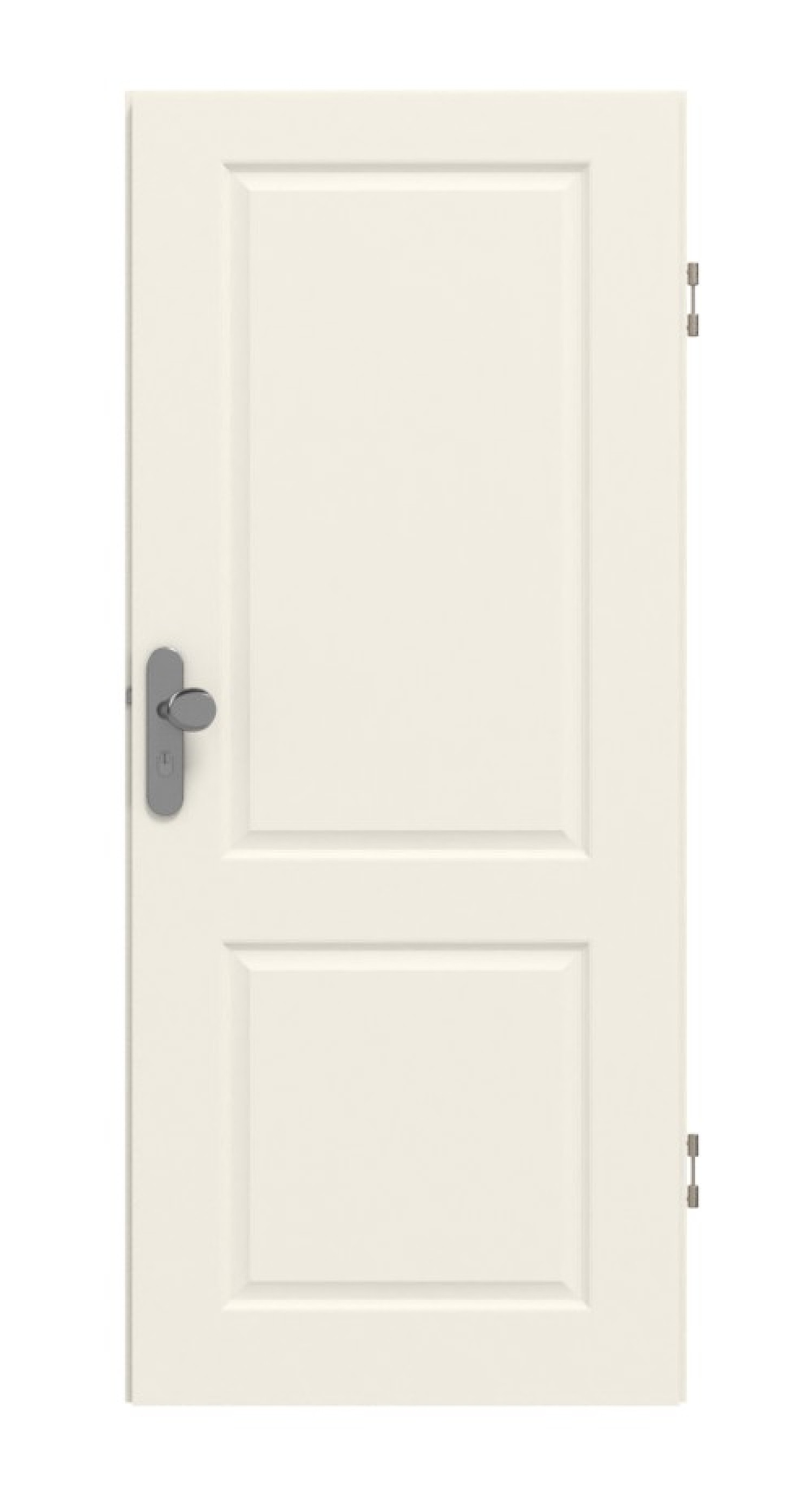 Widok frontowy drzwi wejściowych GARANT Como C2 białe lakierowane