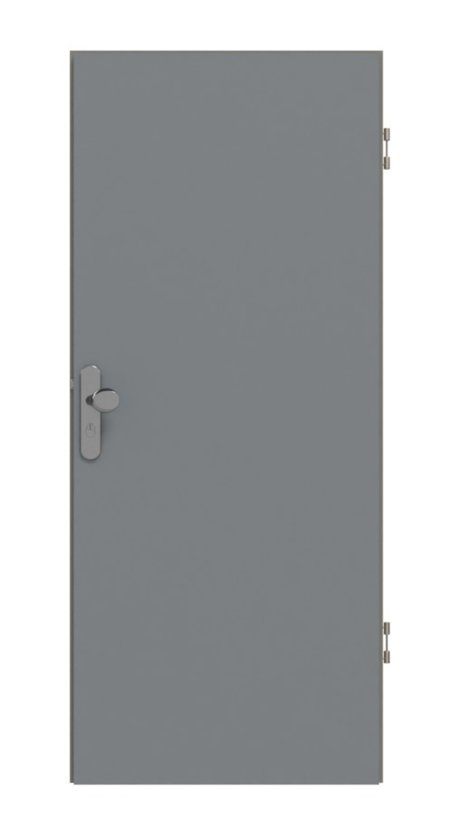 Frontansicht drzwi wejściowych Ultramatt Hygge Szary Basic - Huga