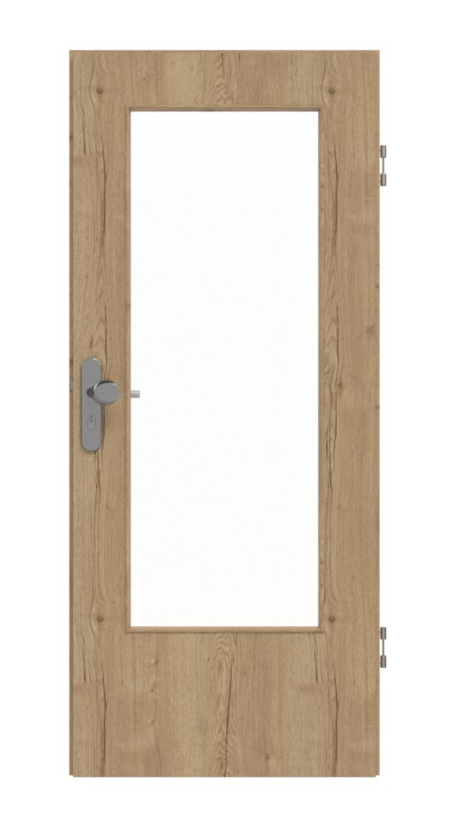 GARANT Drzwi wejściowe do mieszkania Authentic Dąb szczelinowy CePaL z przeszkleniem LA-DIN