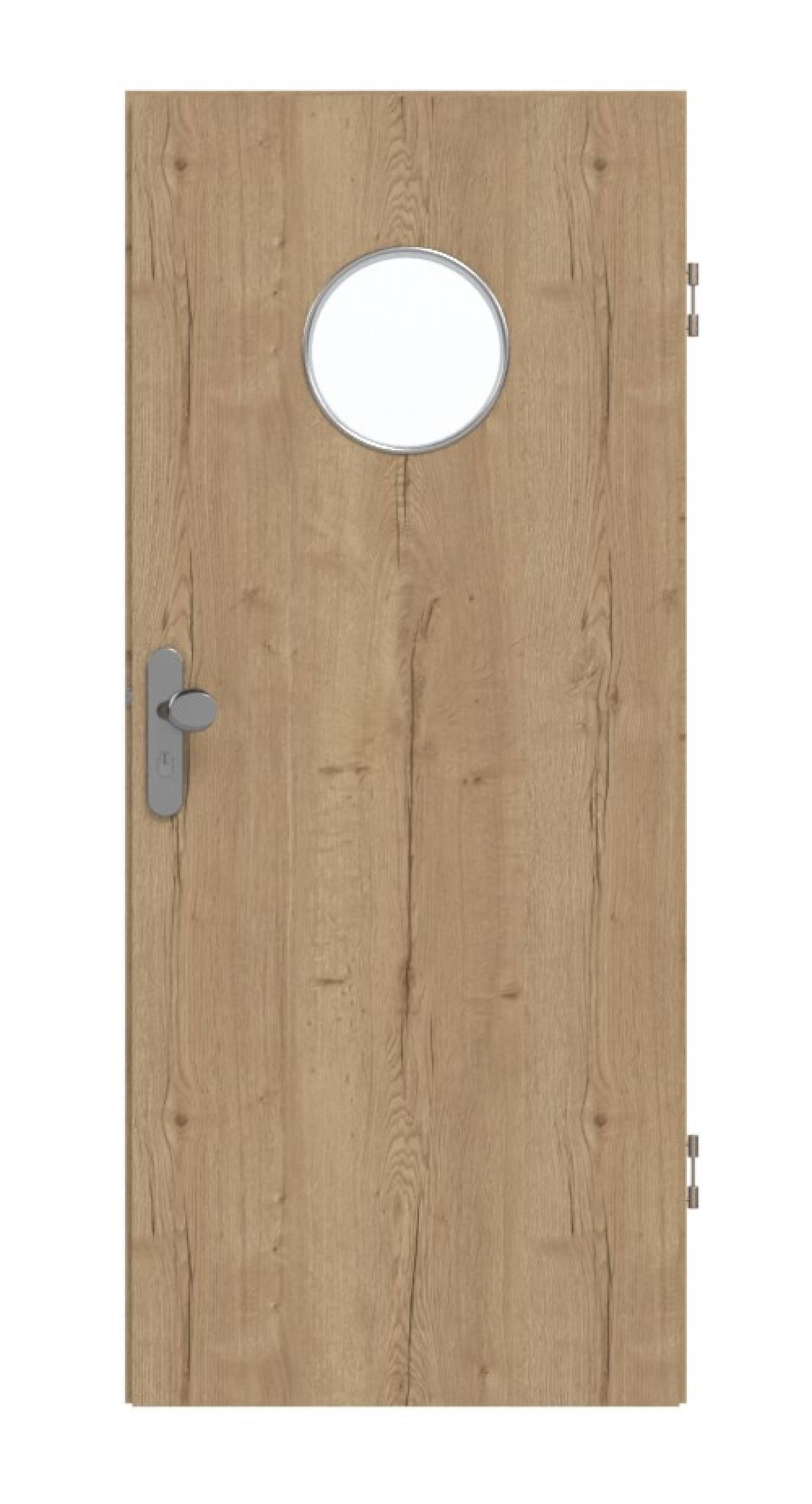 GARANT Drzwi wejściowe do mieszkania Authentic Dąb szczelinowy CePaL z przeszkleniem LA-12