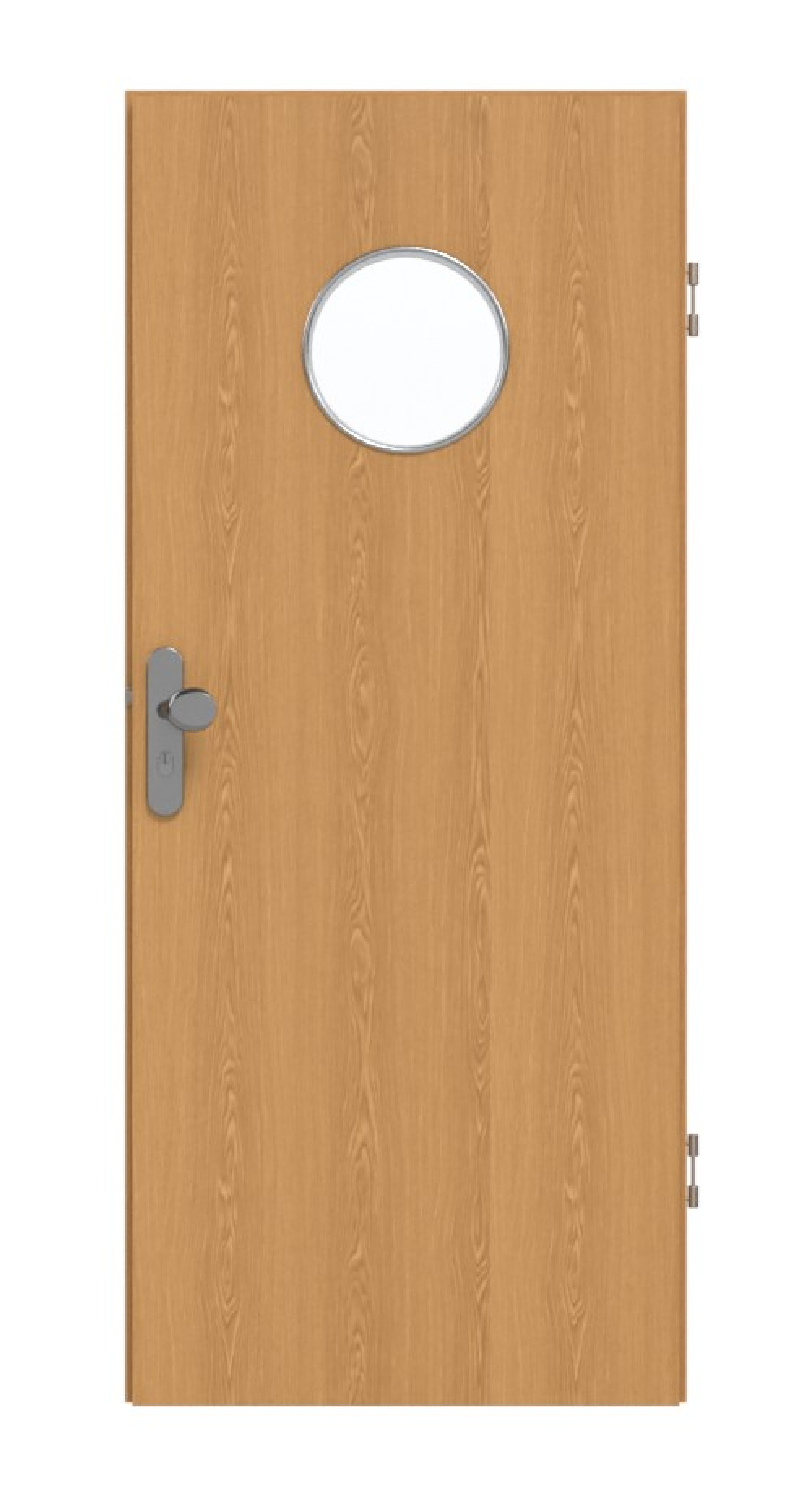 GARANT Drzwi wejściowe do mieszkania Dąb Premium CePaL z przeszkleniem LA-12
