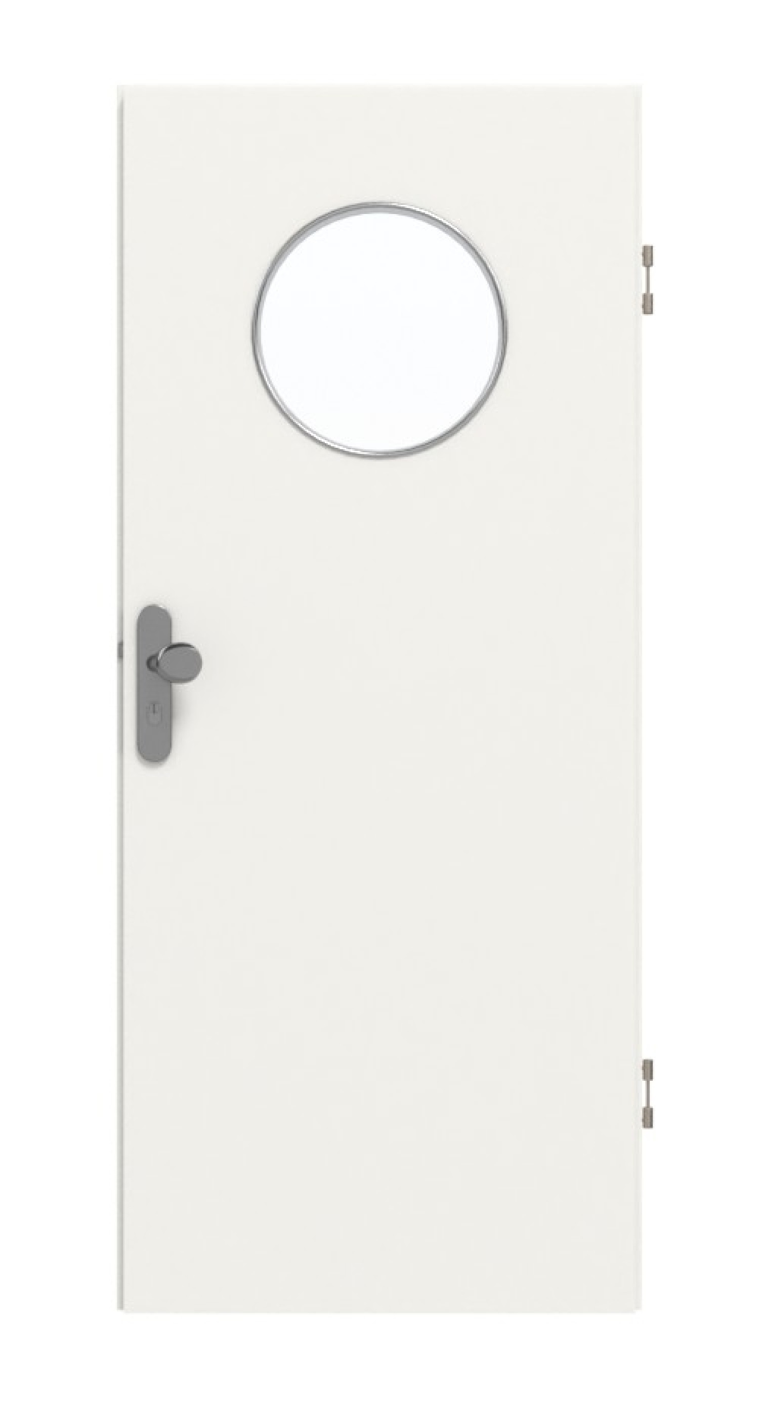 DRZWI WEJŚCIOWE GARANT BIAŁY LAKIER 9016 z przeszkleniem LA-13