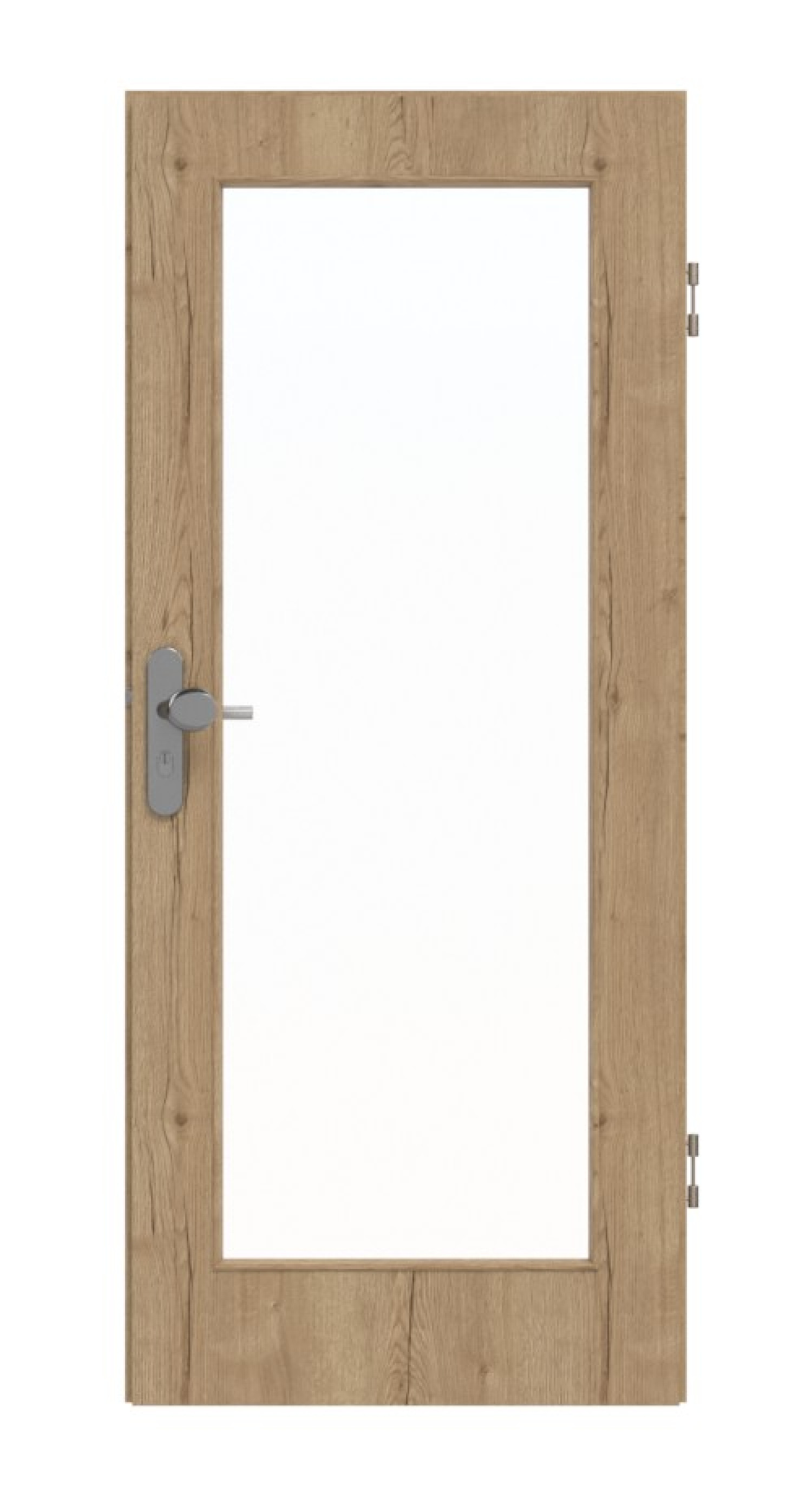 GARANT Drzwi wejściowe do mieszkania Authentic Dąb szczelinowy CePaL z przeszkleniem LA-2